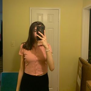 Pink crop top